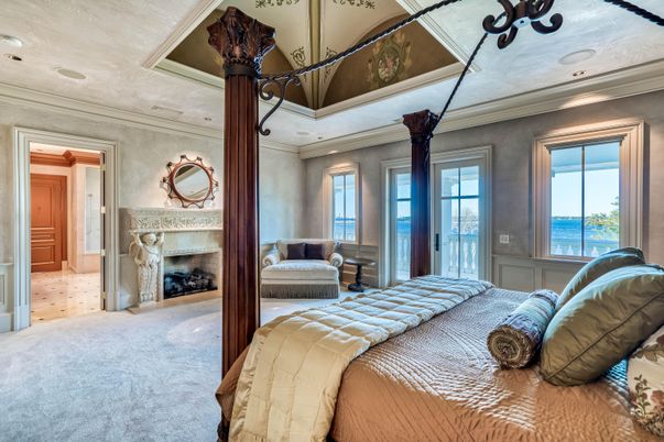 Bedroom, Fireplace, Interior, Water