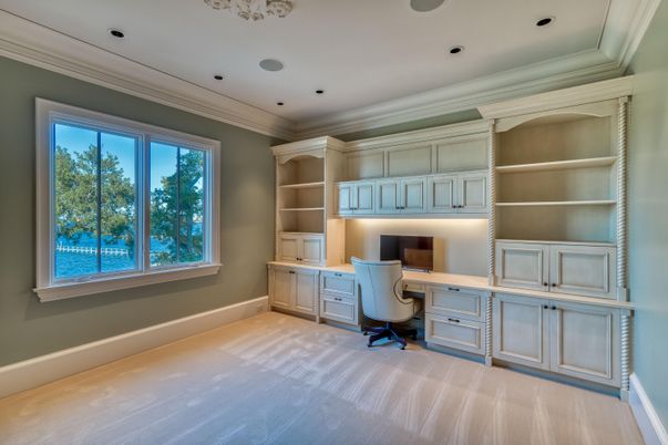 Home Office, Interior, Recessed Lighting