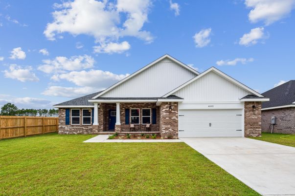 Attached, Exterior, Facade, Brick Facade, Farmhouse