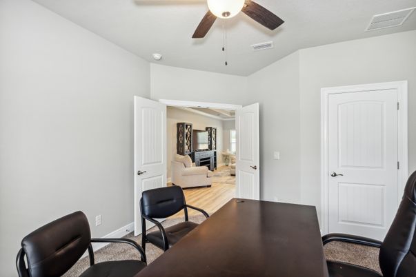 Home Office, Interior, Wood Texture Flooring