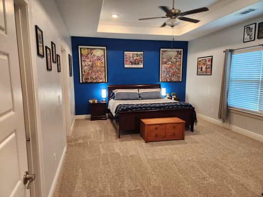 Bedroom, Interior, Recessed Lighting