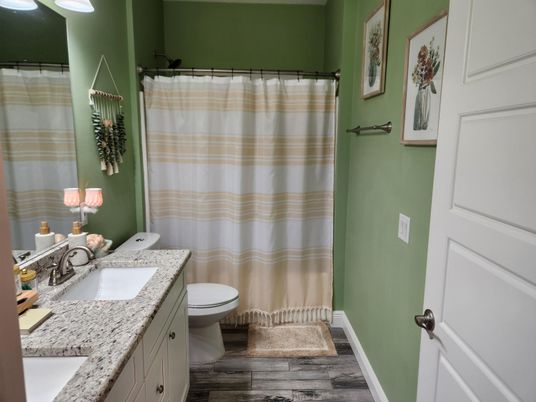 Bathroom, Interior, Wood Texture Flooring