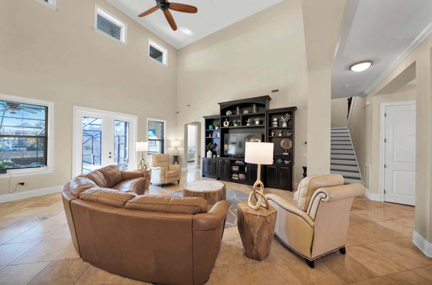 Interior, Living room, Recessed Lighting