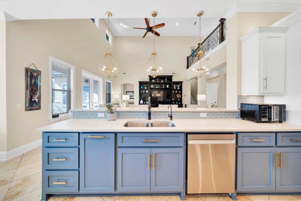 Interior, Kitchen, Pendant Lights, Recessed Lighting, Stainless Steel Appliances
