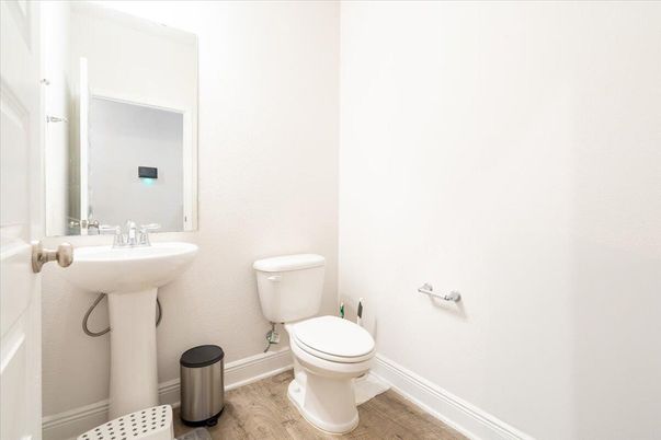 Bathroom, Interior, Wood Texture Flooring