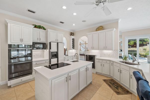 Interior, Kitchen, Recessed Lighting, Stainless Steel Appliances
