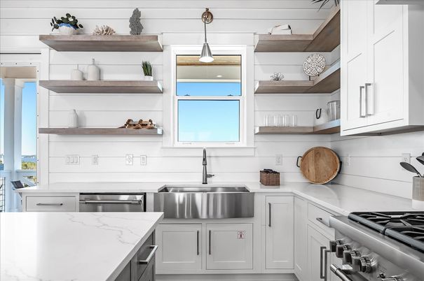 Interior, Kitchen, Pendant Lights, Stainless Steel Appliances