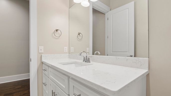 Bathroom, Interior, Wood Texture Flooring