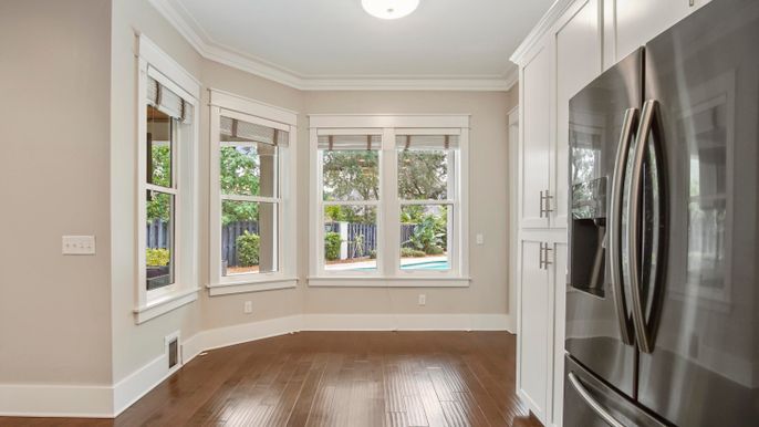 Interior, Stainless Steel Appliances, Wood Texture Flooring