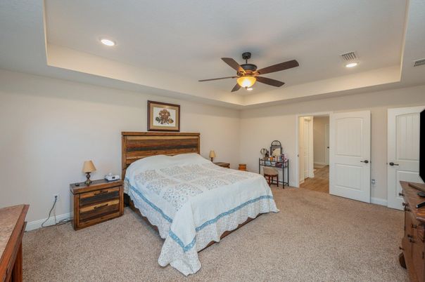 Bedroom, Interior, Recessed Lighting