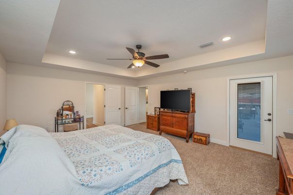 Bedroom, Interior, Recessed Lighting