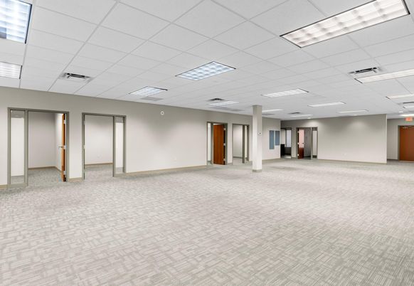 Empty room, Interior, Recessed Lighting