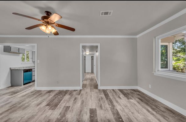 Empty room, Interior, Wood Texture Flooring