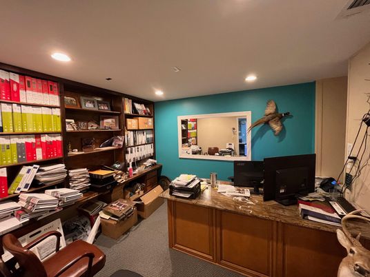 Home Office, Interior, Recessed Lighting