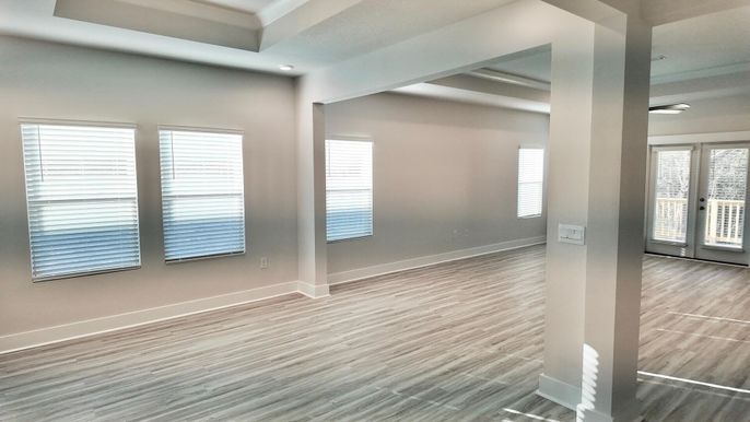 Empty room, Interior, Wood Texture Flooring