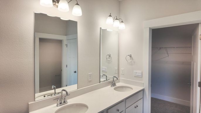 Bathroom, Dual Sink Vanities, Interior, Walk-in Closets