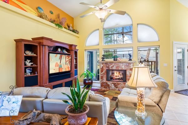 Fireplace, Interior, Living room