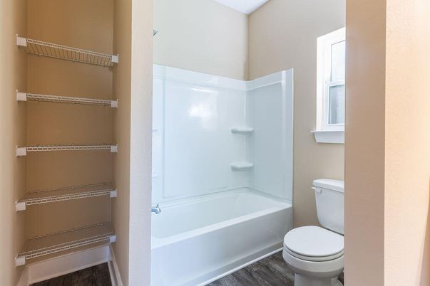 Bathroom, Interior, Wood Texture Flooring
