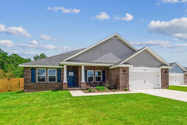 Attached, Exterior, Facade, Brick Facade, Farmhouse