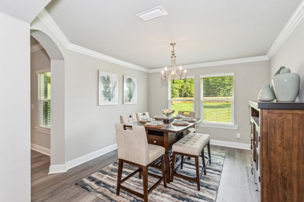 Chandelier, Dining room, Interior, Pendant Lights, Wood Texture Flooring