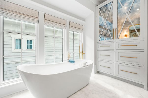 Bathroom, Free Standing Baths, Interior, Marble