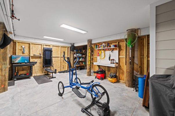 Fireplace, Interior, Recessed Lighting, Wooden Walls