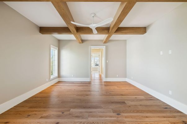 Empty room, Interior, Wooden Beams, Wood Texture Flooring