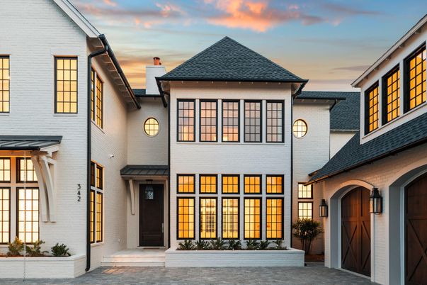 Exterior, Facade, Brick Traditional