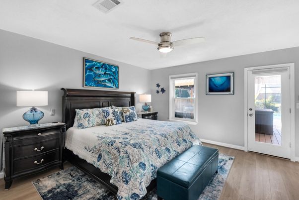 Bedroom, Interior, Wood Texture Flooring