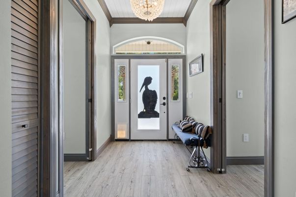 Chandelier, Interior, Wood Texture Flooring