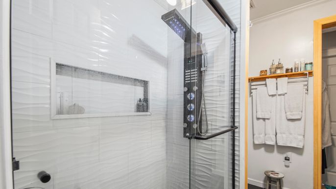 Bathroom, Glass Shower, Interior