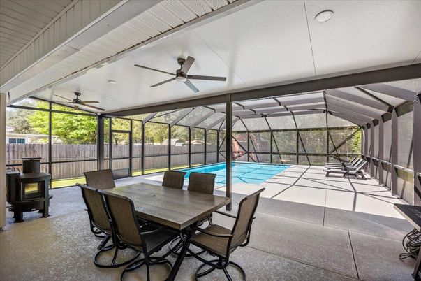 Dining room, Glass Ceilings, Interior, Pool, Sun Room
