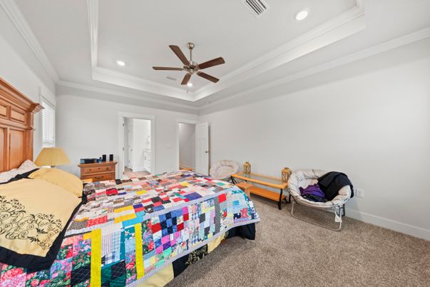 Bedroom, Interior, Recessed Lighting
