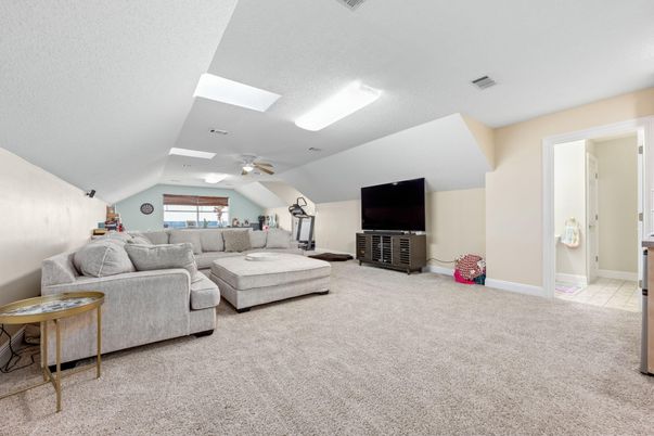 Interior, Living room, Recessed Lighting