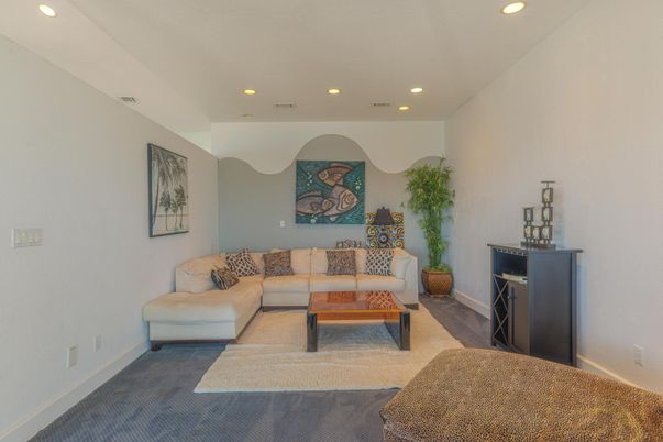 Interior, Living room, Recessed Lighting
