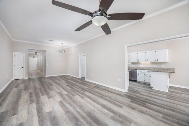 Empty room, Interior, Kitchen, Wood Texture Flooring