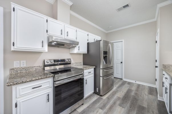 Interior, Kitchen, Wood Texture Flooring