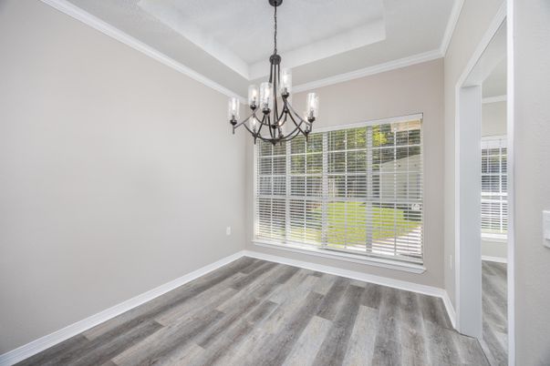 Chandelier, Empty room, Interior, Wood Texture Flooring