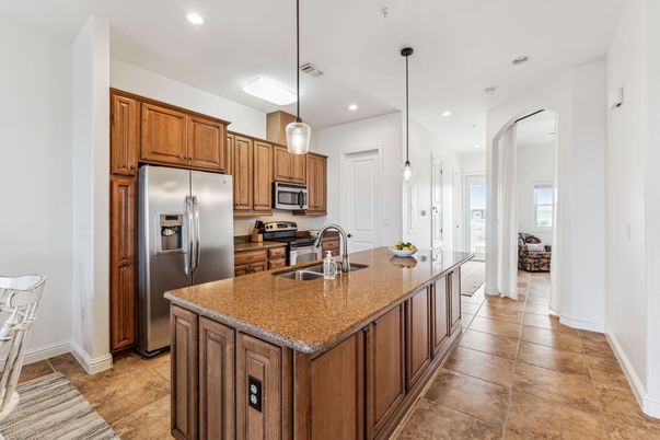 Interior, Kitchen, Pendant Lights, Recessed Lighting, Stainless Steel Appliances
