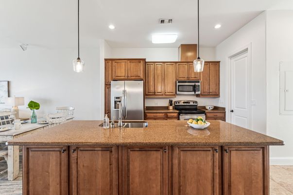 Interior, Kitchen, Pendant Lights, Recessed Lighting, Stainless Steel Appliances