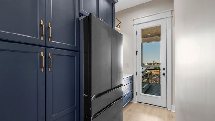 Interior, Kitchen, Wood Texture Flooring