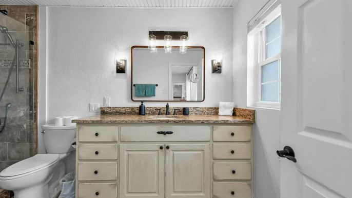 Bathroom, Glass Shower, Interior