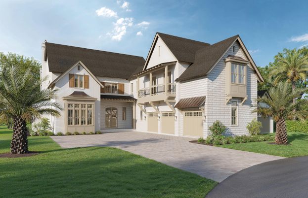 Attached, Exterior, Facade, Farmhouse