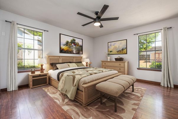 Bedroom, Interior, Wood Texture Flooring