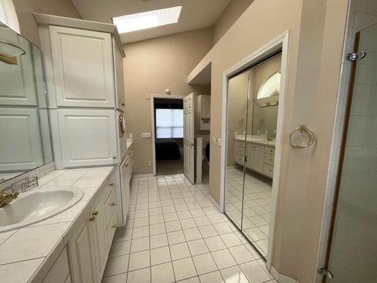 Bathroom, Dual Sink Vanities, Interior, Tile Countertops