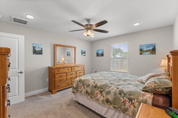 Bedroom, Interior, Recessed Lighting