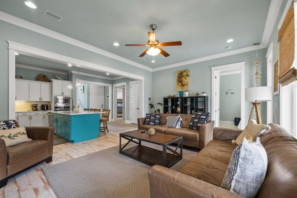 Interior, Kitchen, Living room, Pendant Lights, Recessed Lighting, Stainless Steel Appliances