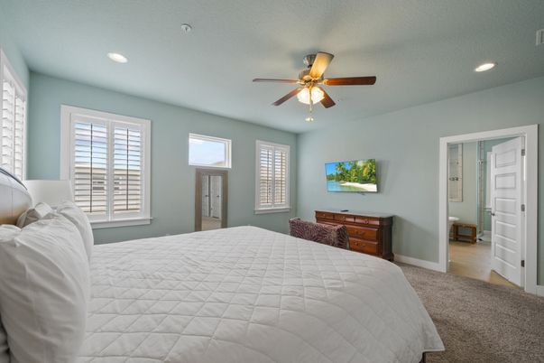 Bedroom, Interior, Recessed Lighting
