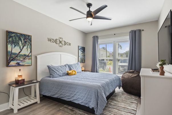 Bedroom, Interior, Wood Texture Flooring