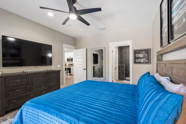 Bedroom, Interior, Recessed Lighting